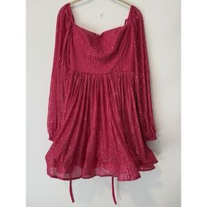 Sparkly Sequin Homecoming Dresses Teens Long Sleeve A Line Wedding Dress Sz 8